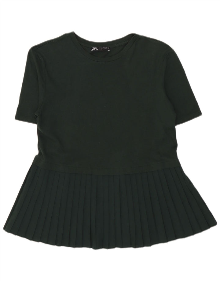 Zara ženska bluza Top UK 10 Small kaki