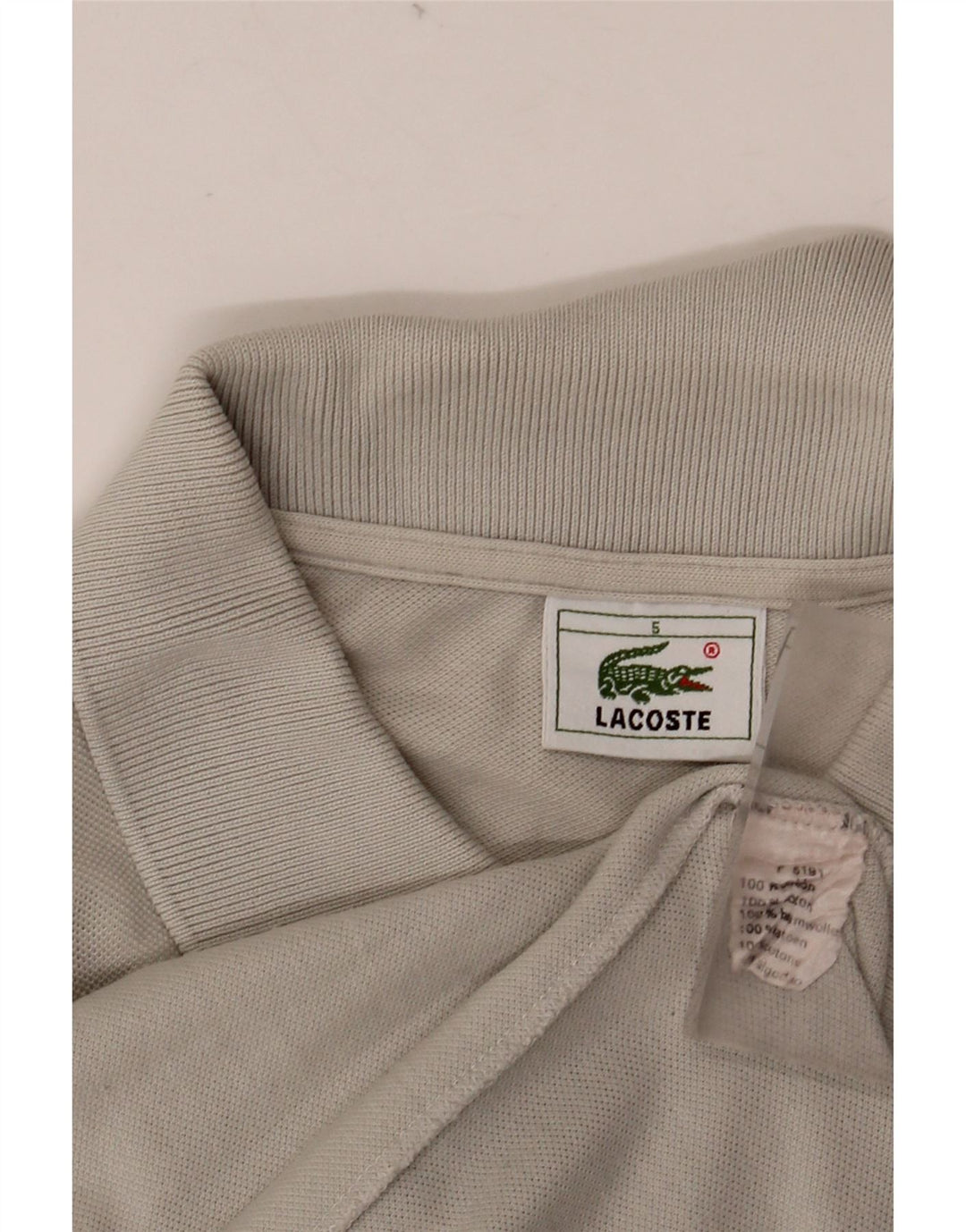 LACOSTE muška polo majica veličine 5 veliki sivi pamuk