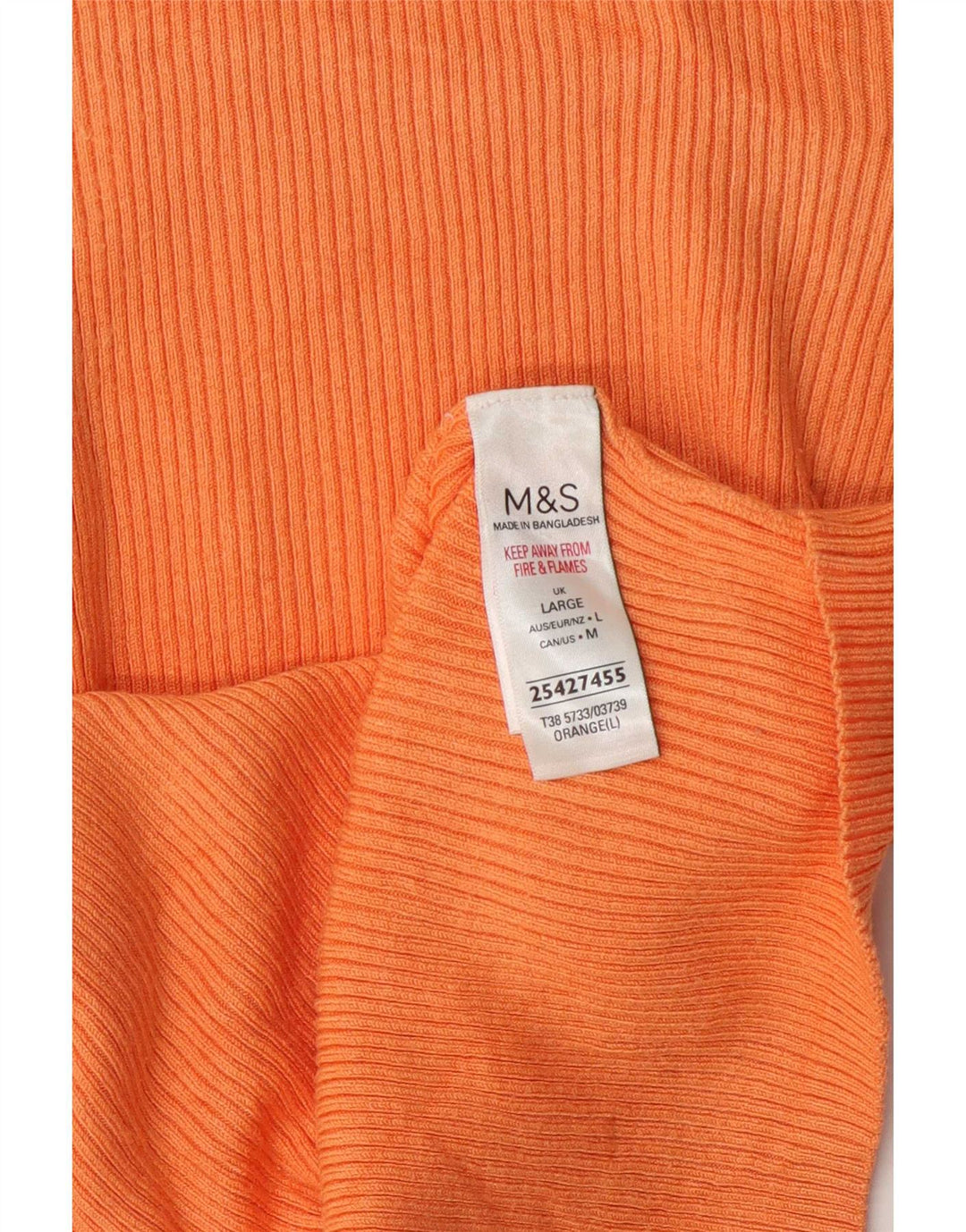 Marks & Spencer ženska majica kratkih rukava UK 14 velika narančasta viskoza