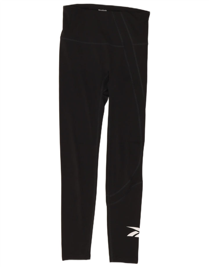 Reebok ženske tajice UK 8/10 male crne poliesterske
