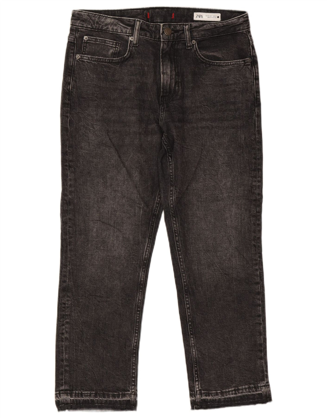 ZARA ženske ravne traperice EU 38 male W28 L26 crne