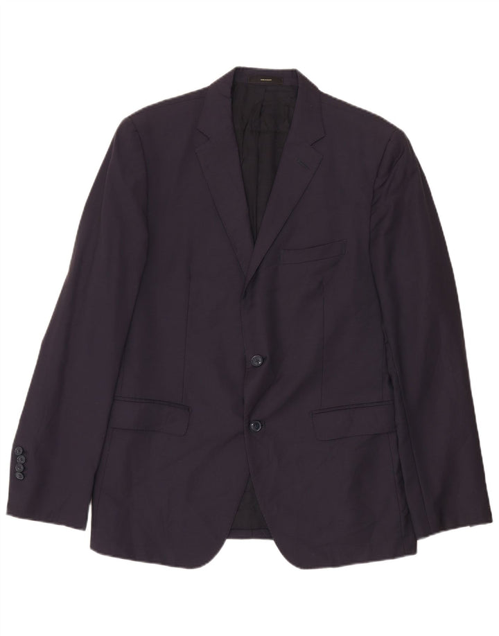 Massimo Dutti muška jakna s 2 gumba EU 52 velika tamnoplava vuna