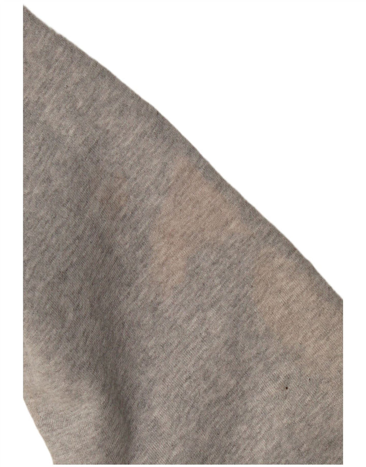 CREW CLOTHING Muška majica s izrezom s patentnim zatvaračem XL, sivi pamuk