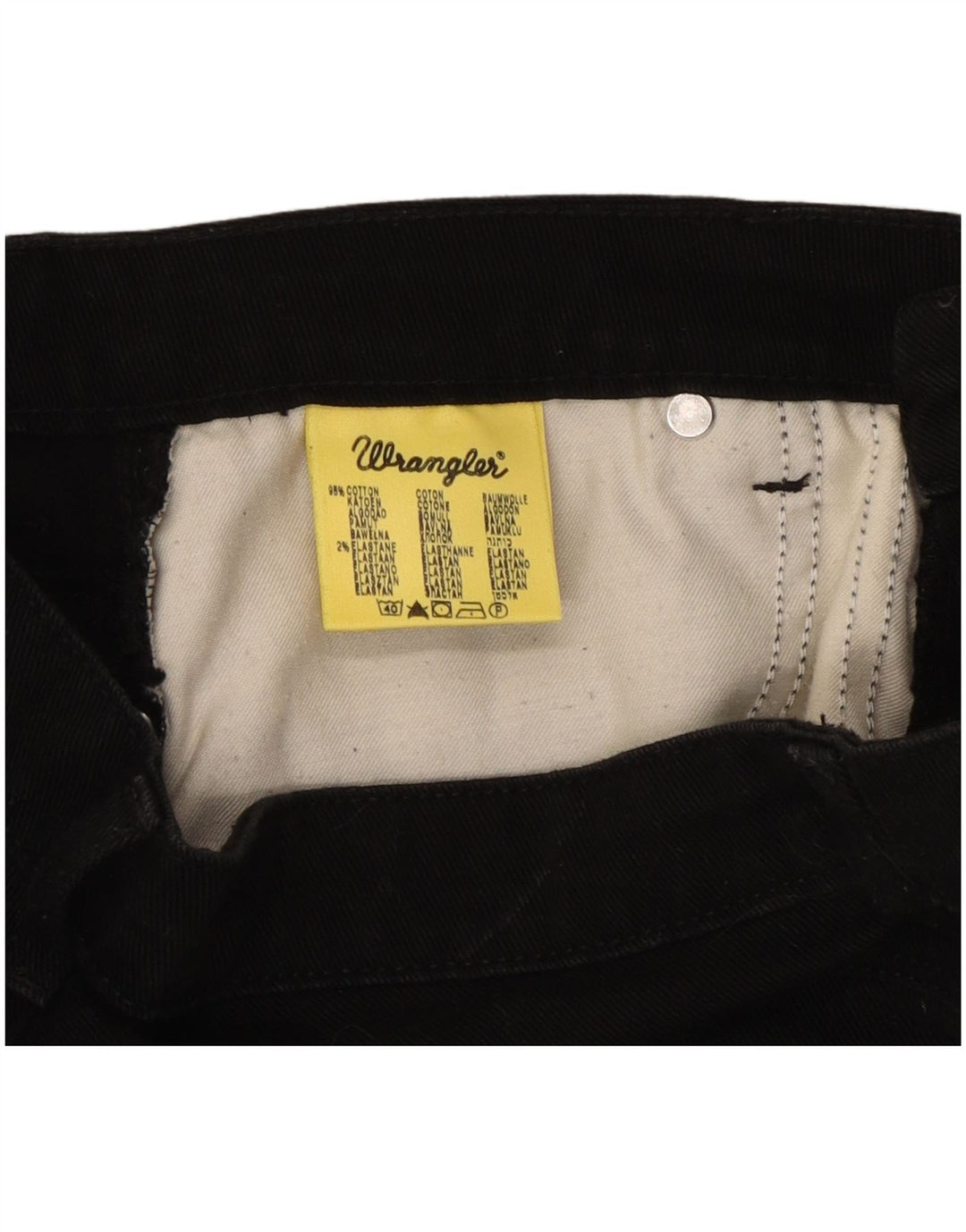 Ženske traperice Wrangler Bootcut W31 L32 crni pamuk