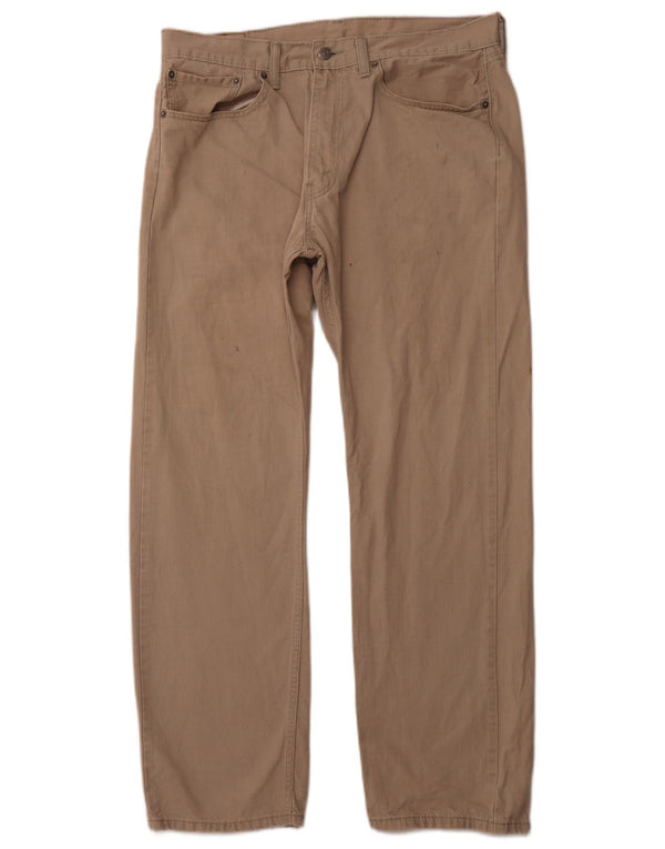 LEVI'S muške 501 ravne traperice W36 L30 bež pamuk