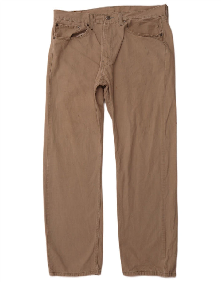 LEVI'S muške 501 ravne traperice W36 L30 bež pamuk