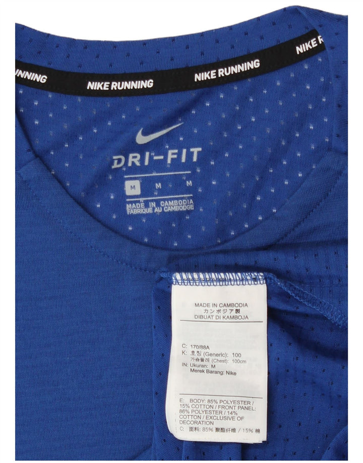Nike Dri Fit majica kratkih rukava Srednje plavi poliester