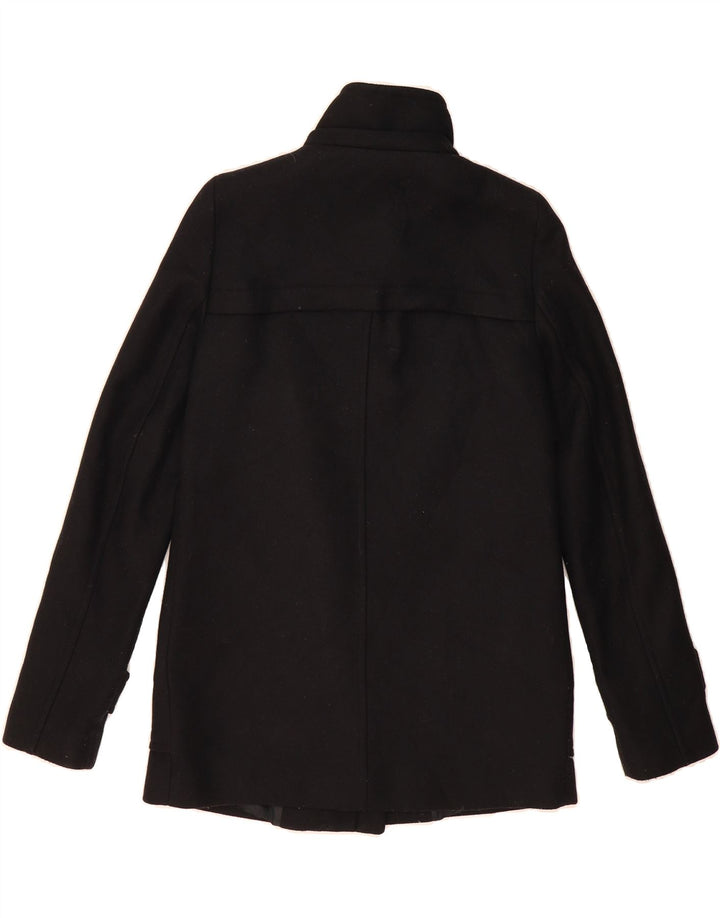 ZARA Womens Duffle Jacket UK 10 Small Black Cotton Vintage Zara and Second-Hand Zara from Messina Hembry 