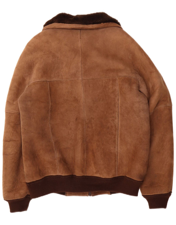 Vintage muška jakna od šikara IT 52 XL smeđe boje