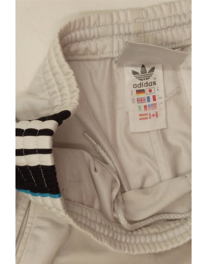 Adidas muške grafičke hlače za trenirku srednje bijele boje od poliestera