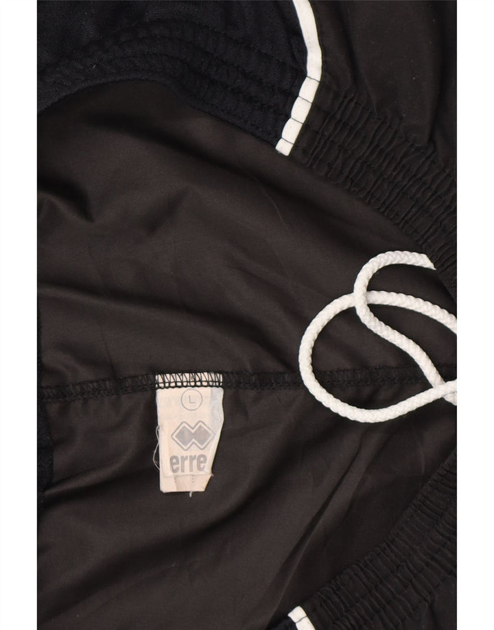 ERREA Mens Sport Shorts Large Black Polyester Vintage Errea and Second-Hand Errea from Messina Hembry 