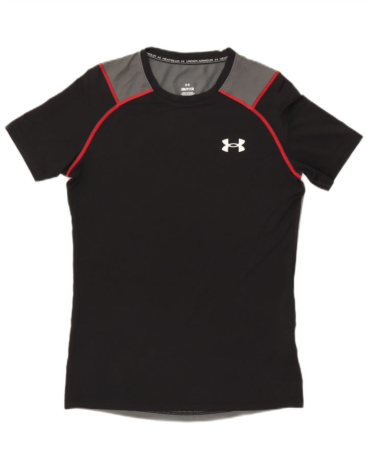 Under Armour muška majica kratkih rukava Mali crni poliester u boji