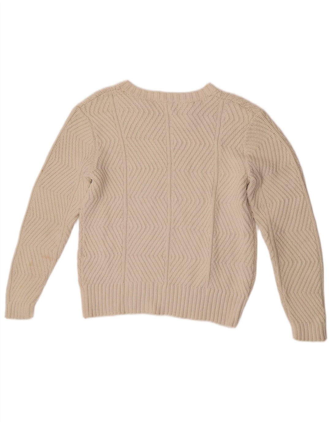 Marks & Spencer ženski džemper s V-izrezom UK 10 Small Off White