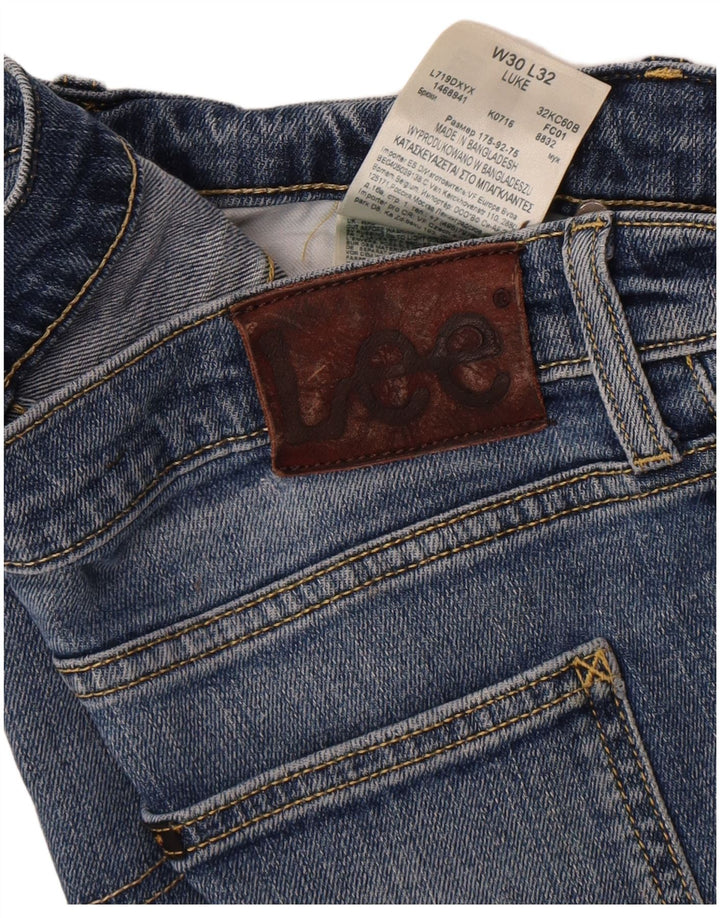 Lee Mens Luke Slim Jeans W30 L32 tamnoplavi pamuk