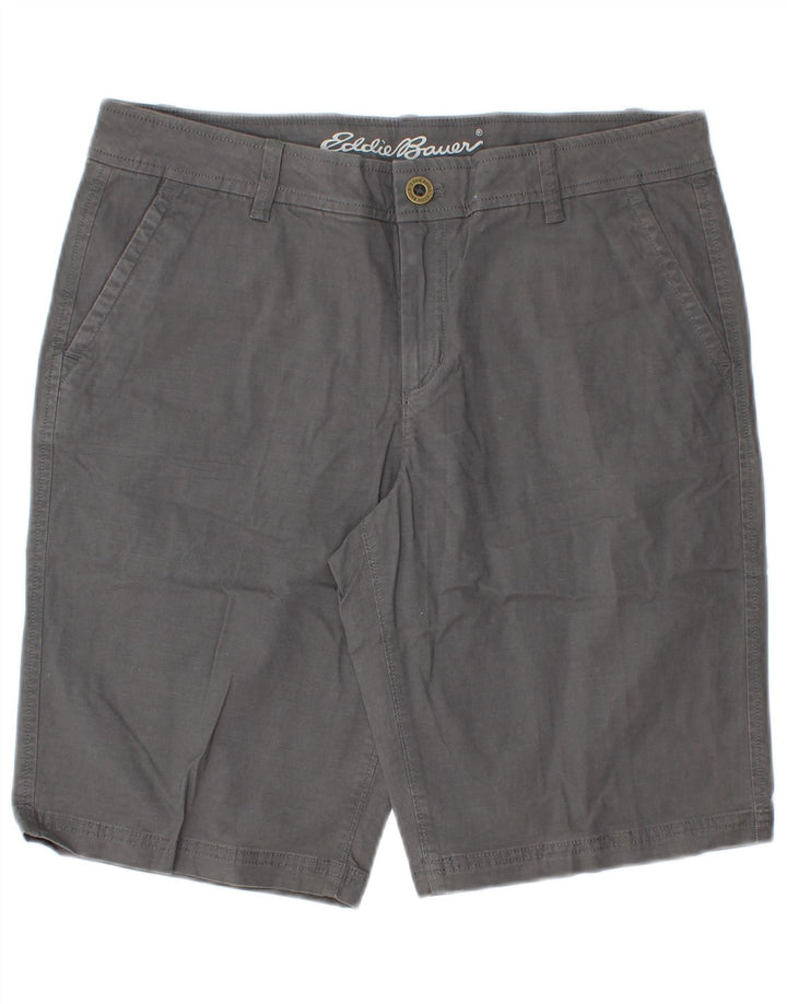 Eddie Bauer Ženske chino kratke hlače US 8 srednje W32 sivi pamuk