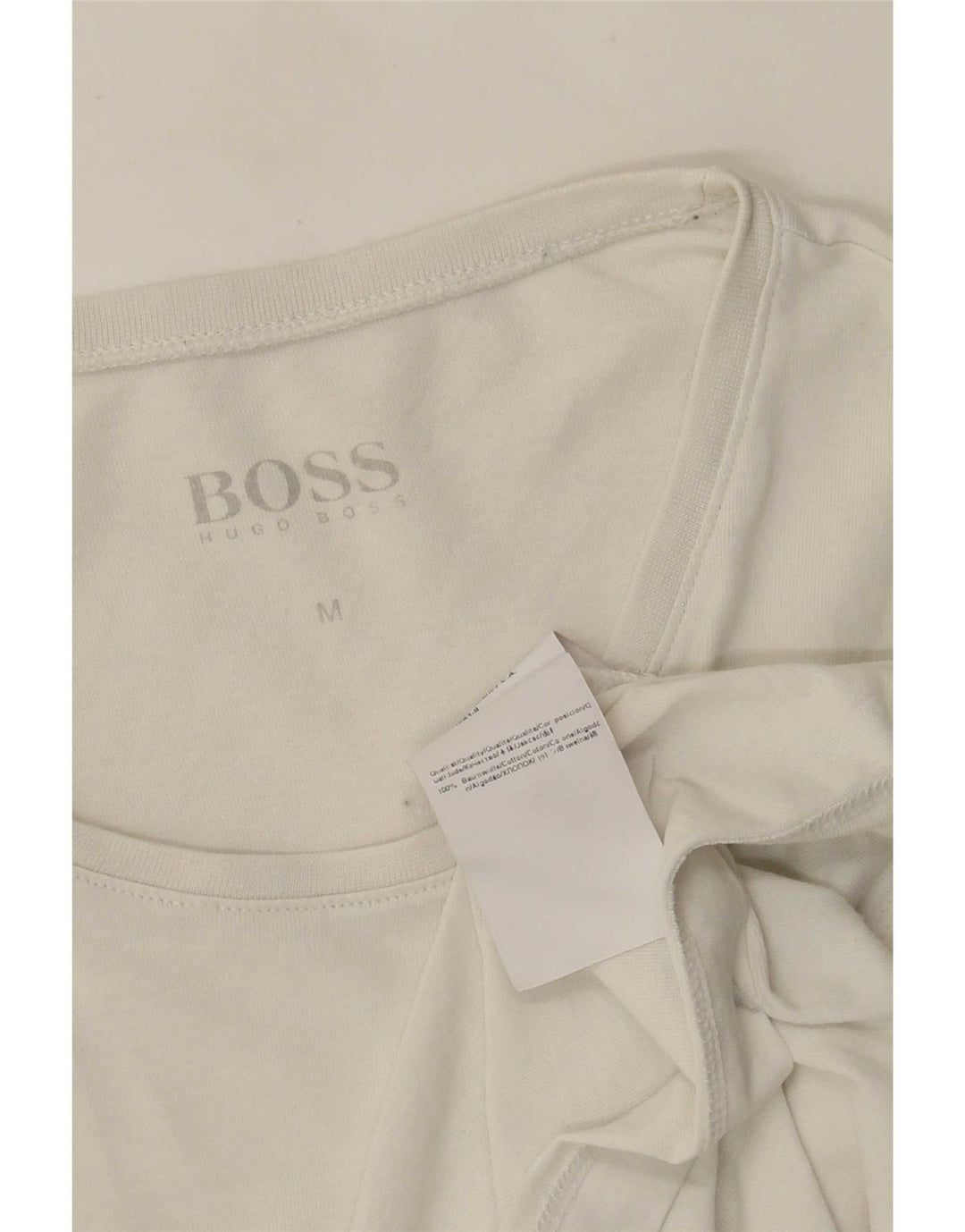 Muška majica kratkih rukava Hugo Boss Srednje bijeli pamuk