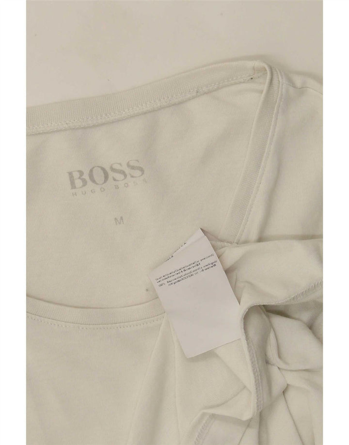 Muška majica kratkih rukava Hugo Boss Srednje bijeli pamuk