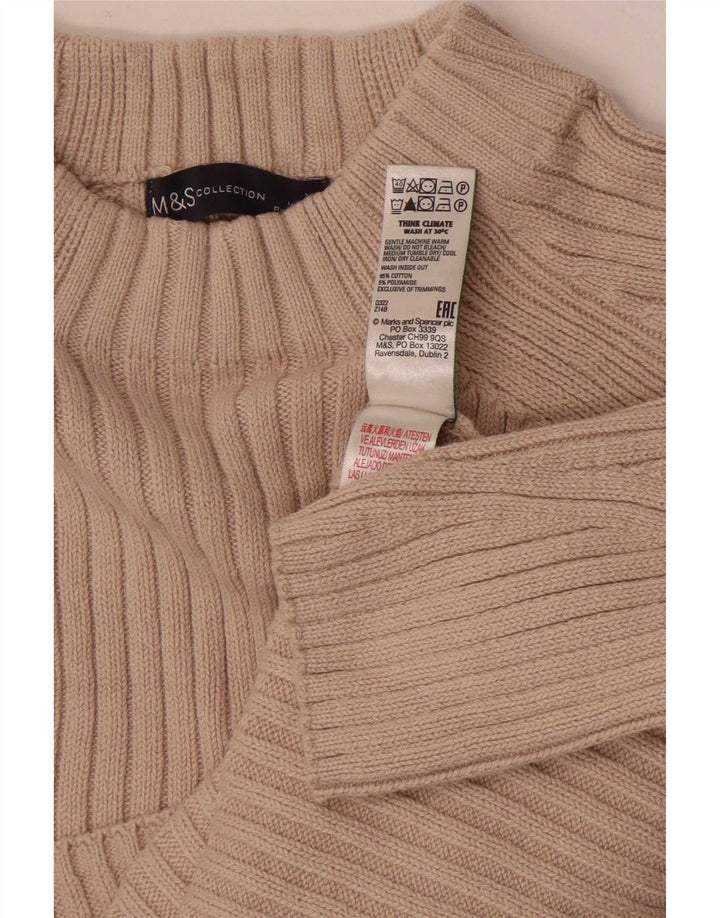 Marks & Spencer ženski džemper s kornjačičastim ovratnikom XS, bež pamuk