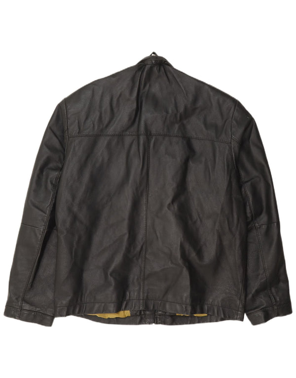 Pierre Cardin Mens Bomber kožna jakna UK 40 Large Black