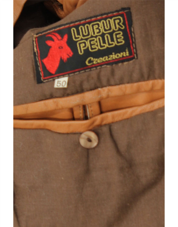Vintage muški kožni kaput IT 50 Large Brown Leather