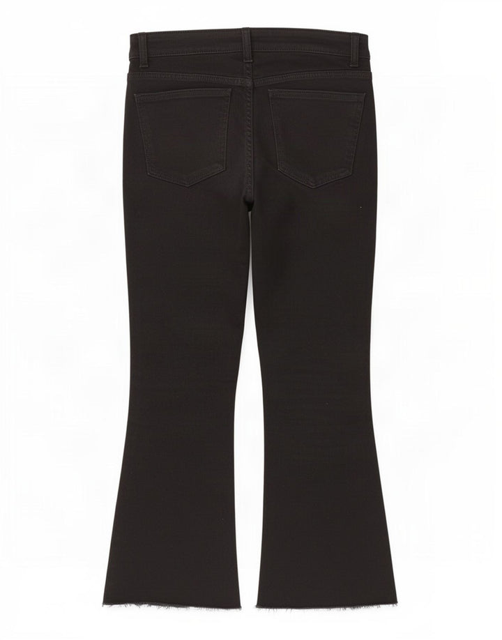 Zara ženske crop bootcut traperice EU 40 srednje W30 L25 crne