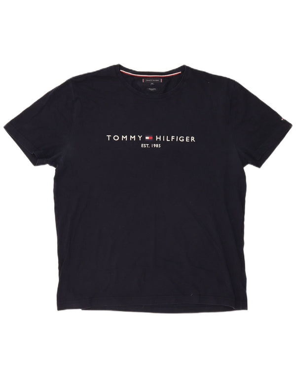 TOMMY HILFIGER Muška majica kratkih rukava Slim Fit 2XL Mornarsko plavi pamuk