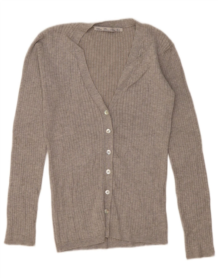 Zara ženski kardigan pulover UK 14 Large Grey