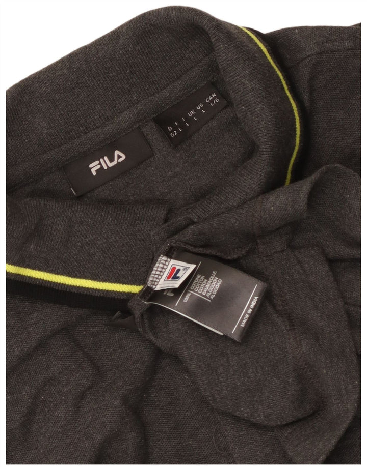 Fila muška polo majica velika siva pamuk