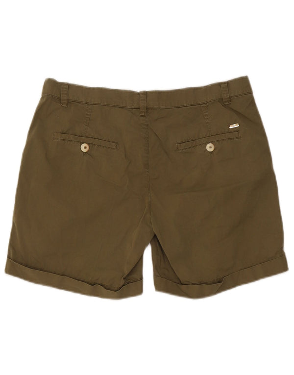 Massimo Dutti Ženske kratke chino hlače ležernog kroja EU 38 male W28 Kaki pamuk