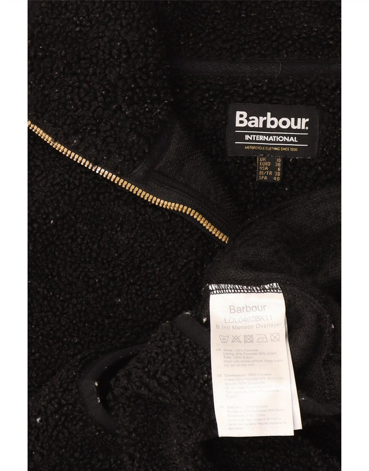 Barbour ženska prevelika jakna od flisa UK 10, mali crni poliester