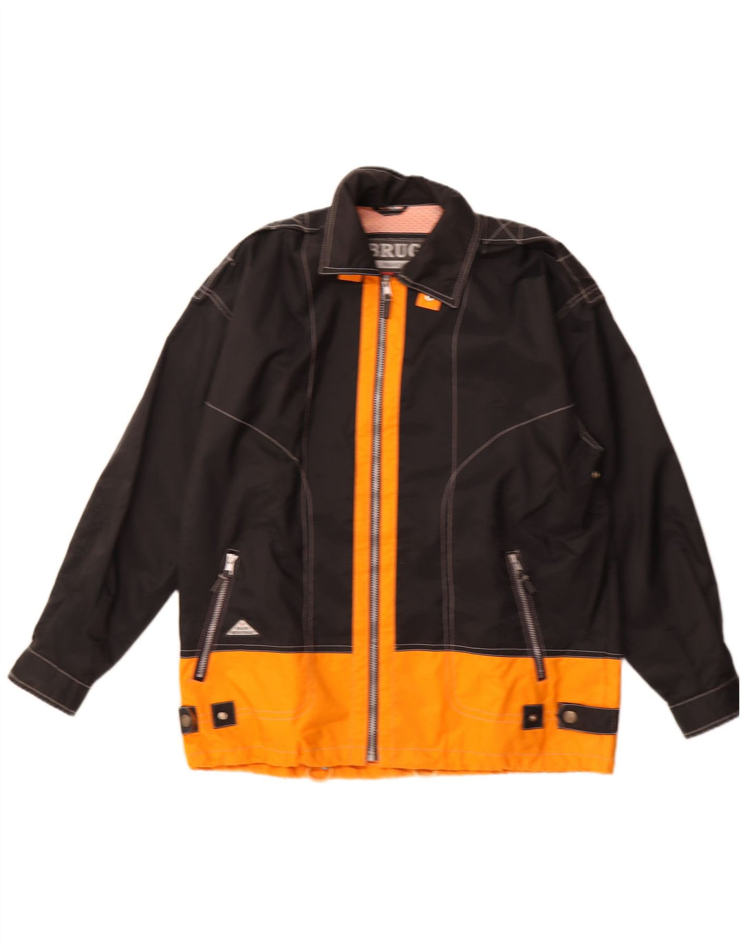 Brugi Muška kišna jakna IT 54 2XL Black Colourblock