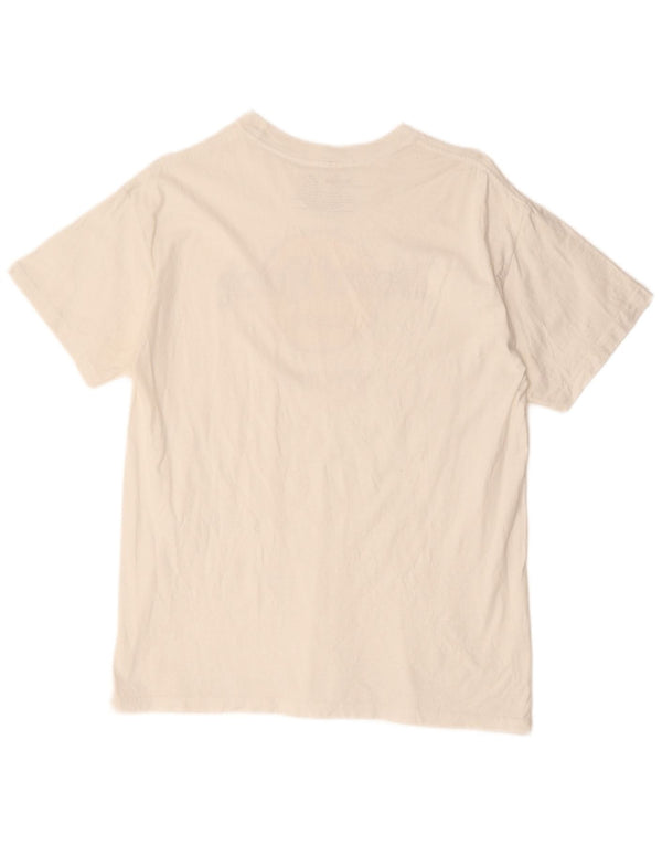 HARD ROCK CAFE Ženska grafička majica kratkih rukava UK 14 Srednje bijeli pamuk