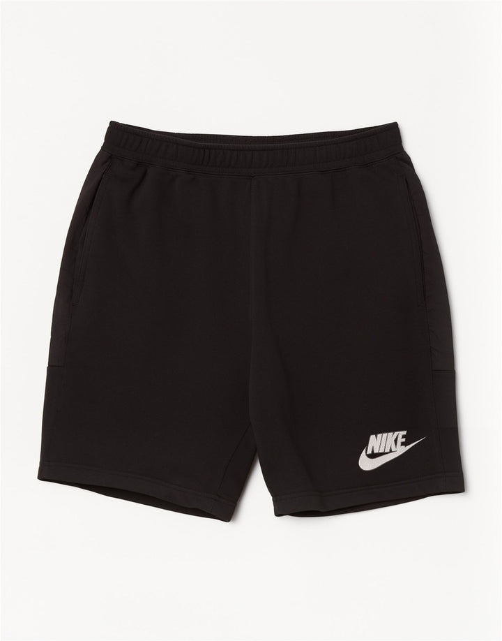 Velike crne pamučne muške sportske hlače s grafičkim motivima Nike