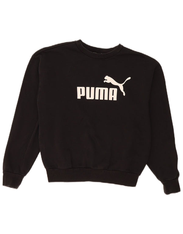 Puma ženska majica s motivom prekomjerne majice UK 6 XS crni pamuk