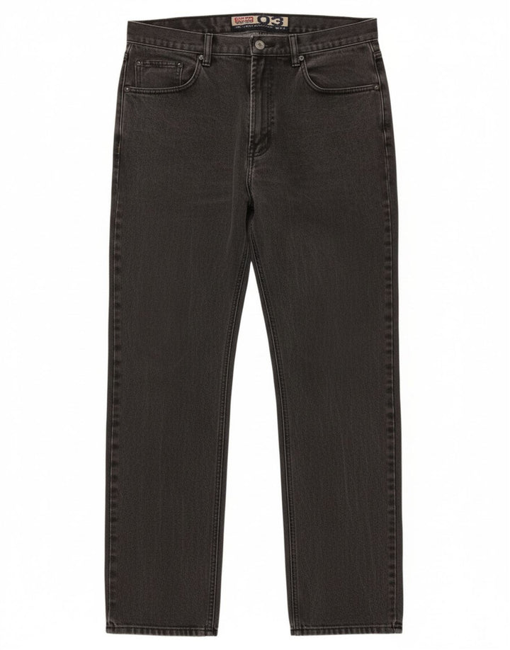 Jinglers muške ravne traperice W35 L34 sivi pamuk