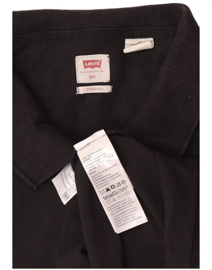 Levi's standardna muška polo majica 2XL crni pamuk