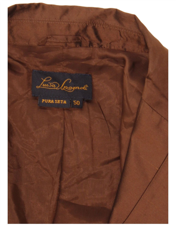 LUISA SPAGNOLI Ženska jakna sako 3/4 rukava s 1 gumbom IT 50 Large Brown