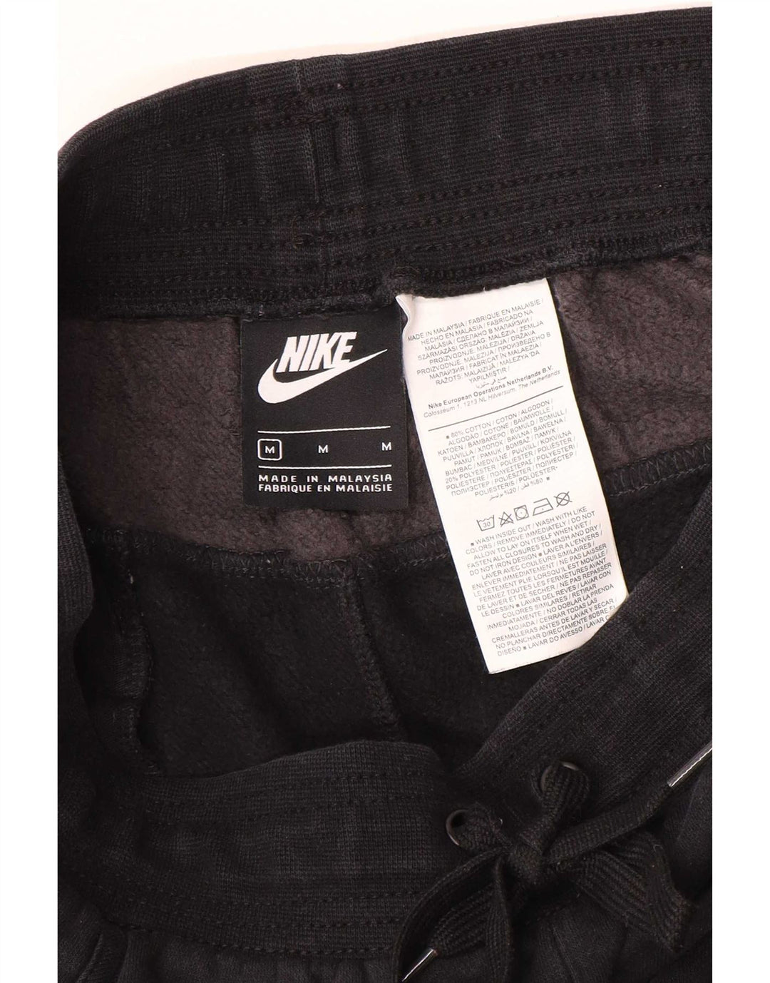 Nike muške grafičke trenirke, hlače za trčanje srednje crne boje