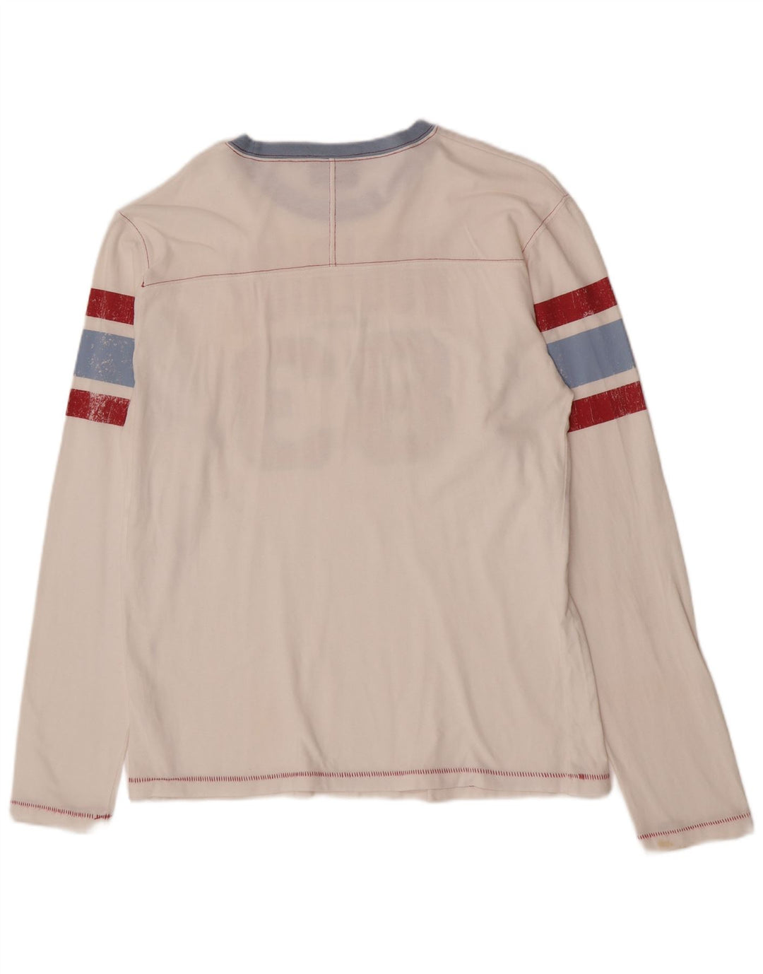 Woolrich muška majica dugih rukava s grafikama, veliki bijeli pamuk