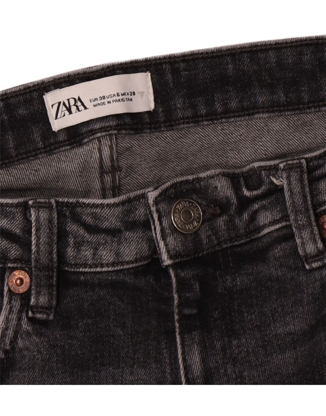 Zara ženske traperice s bootcutom EU 38 male W28 L26 sive