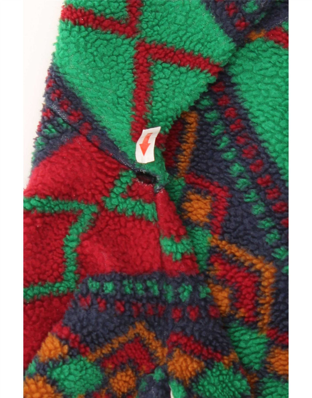 Vintage muška jakna od flisa UK 42 XL Višebojni geometrijski