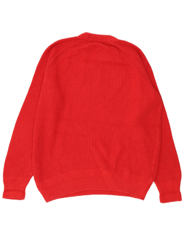 Fred Perry muški džemper s okruglim izrezom XL, crveni pamuk