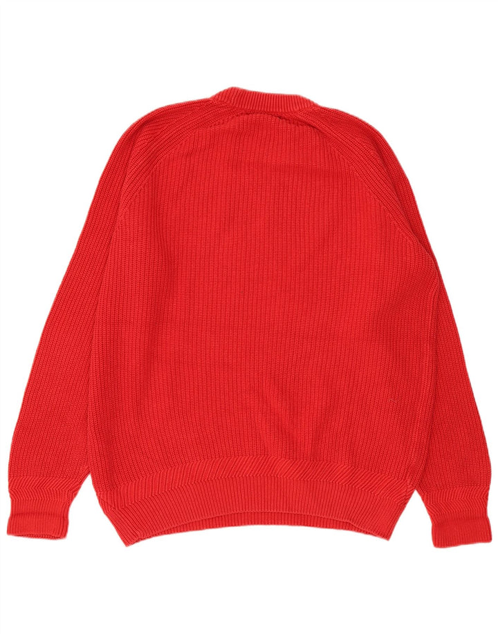 Fred Perry muški džemper s okruglim izrezom XL, crveni pamuk
