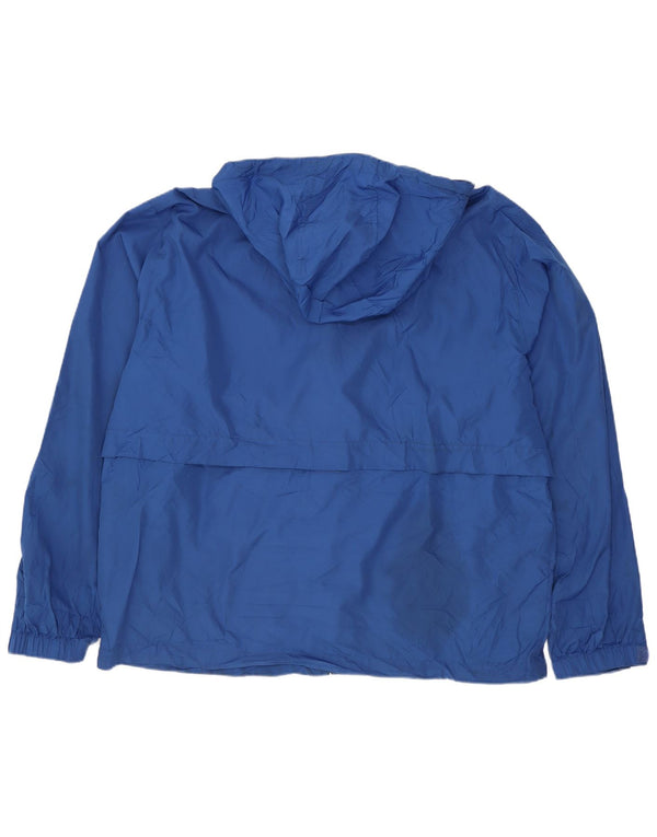 Muška kišna jakna s kapuljačom Eddie Bauer UK 38 srednje plavi poliester