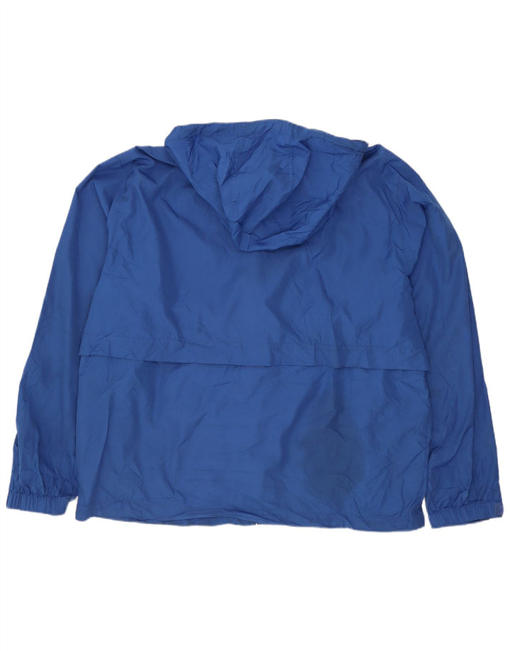 Muška kišna jakna s kapuljačom Eddie Bauer UK 38 srednje plavi poliester