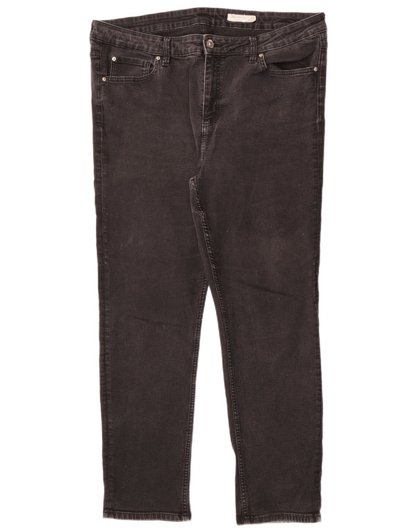Marks & Spencer ženske ravne traperice Sienna UK 20 2XL W38 L30 crne