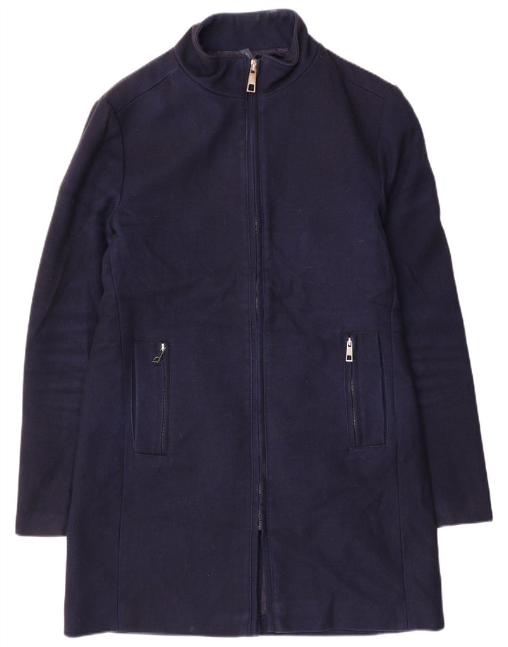 ZARA muški kaput UK 40 veliki tamnoplavi poliester