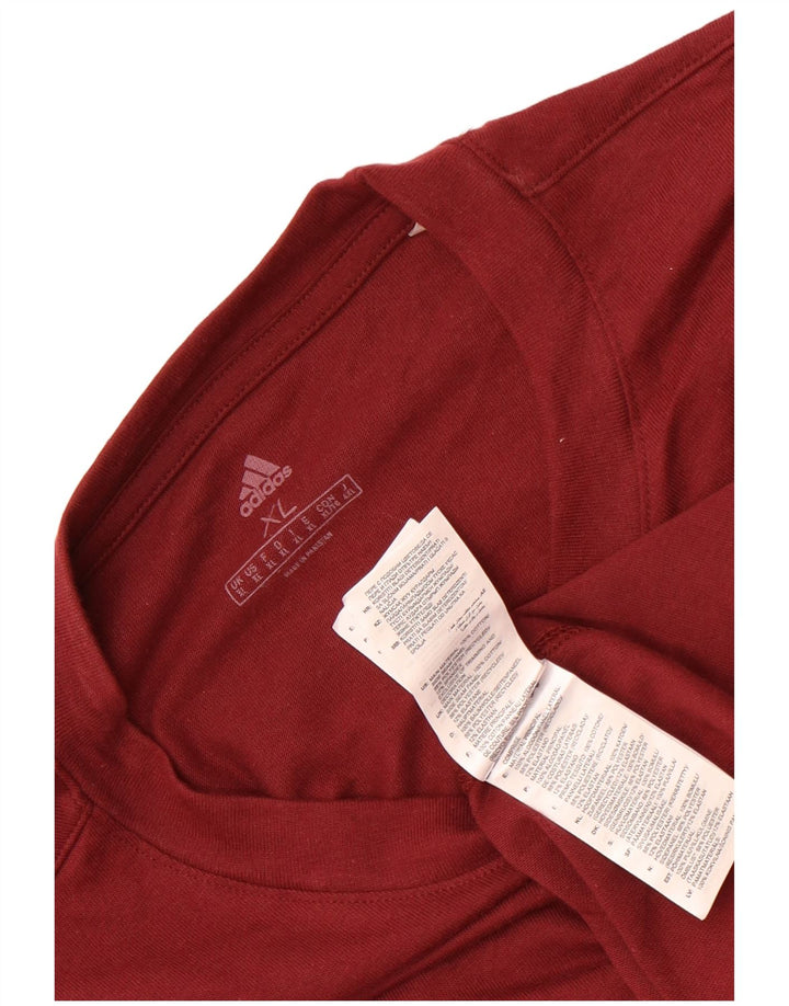 Adidas muška majica kratkih rukava XL, kestenjasti pamuk