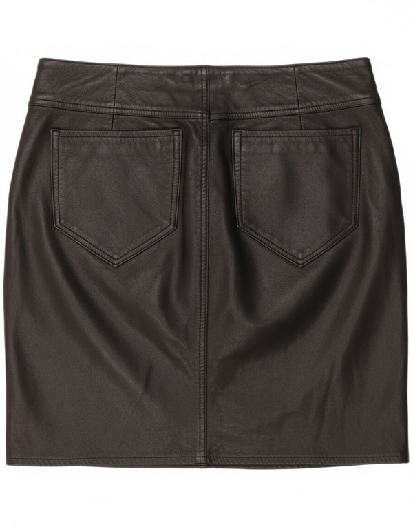 Vintage ženska ravna suknja niskog struka W32 velika crna