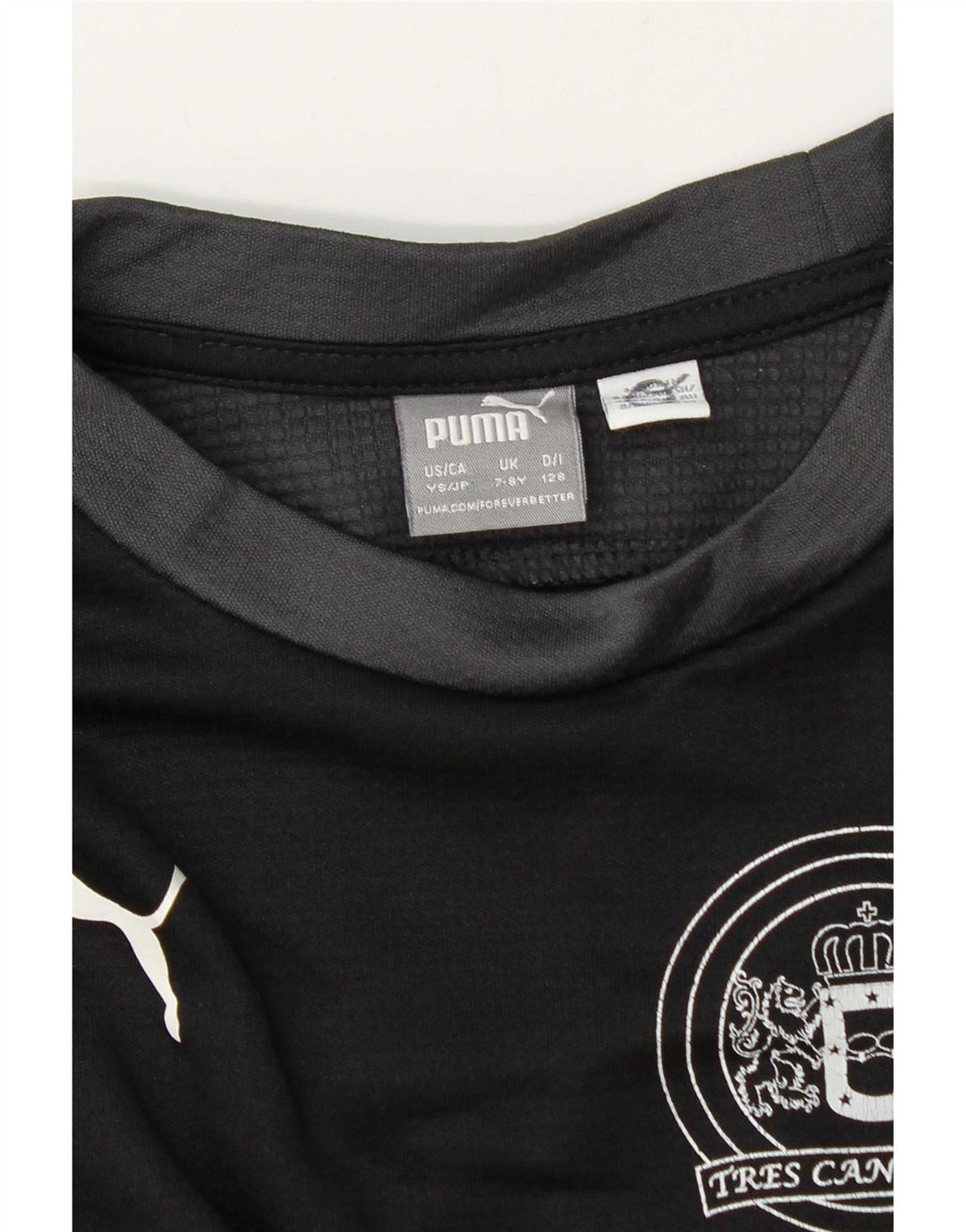 Puma Boys grafička majica dugih rukava 7-8 godina crne boje